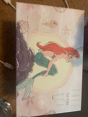 Authentic Disney Ariel Mermaid jewelry / music Box - Pink & Teal
